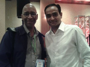 Pierre DeBois with Avinash Kaushik at Search Engine Strategies expo - SES New York 2012