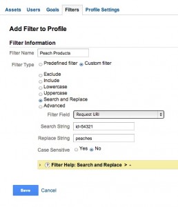 Google Analytics Filter