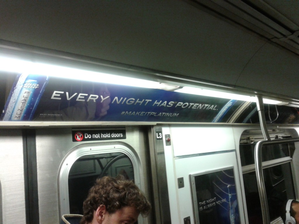 Hashtag Bug Light on NYC Subway
