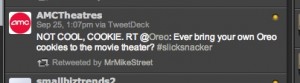 Oreo-AMC Theatres Tweet