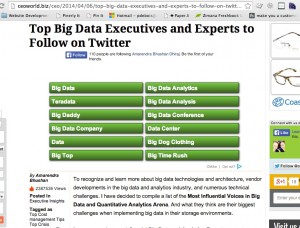 CEOWorld Top Big Data 