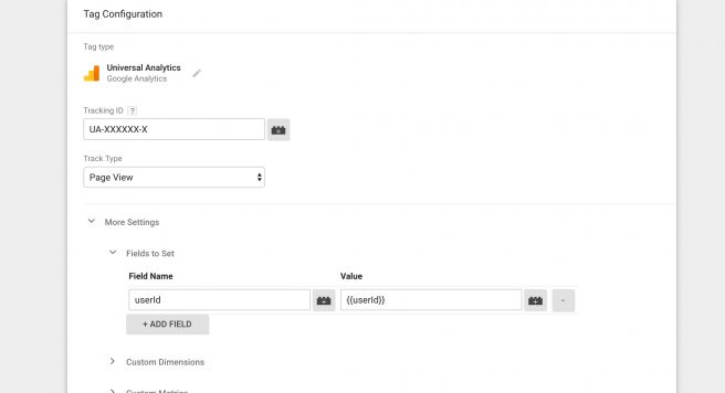 Google Analytics Tag Manager User ID